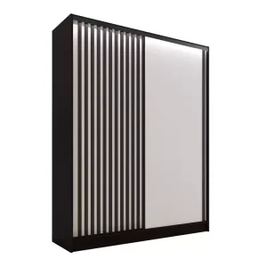 Szafa przesuwna z lamelami 150 cm LAMEL 3D Biały 248990 Szafa przesuwna z lamelami 150 cm LAMEL 3D Biały 248990