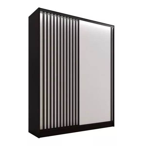 Szafa przesuwna z lamelami 150 cm LAMEL 3D Biały 248990