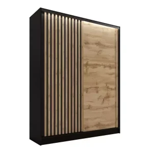 Szafa przesuwna z lamelami 150 cm LAMEL 3D Wotan 248974 Szafa przesuwna z lamelami 150 cm LAMEL 3D Wotan 248974