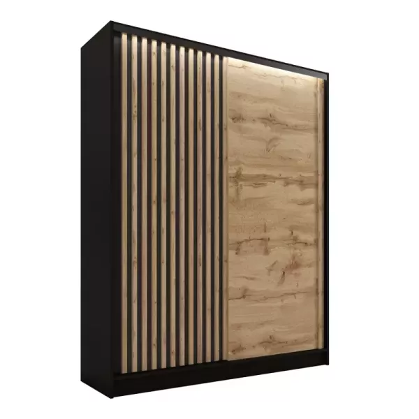 Szafa przesuwna z lamelami 150 cm LAMEL 3D Wotan 248974