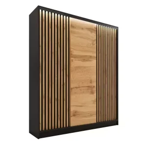 Szafa przesuwna z lamelami 150 cm LOFT wotan 527373 Szafa przesuwna z lamelami 150 cm LOFT wotan 527373