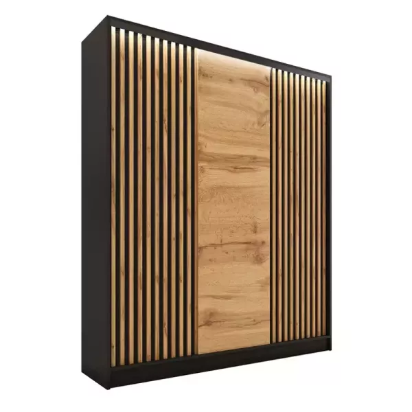 Szafa przesuwna z lamelami 150 cm LOFT wotan 527373