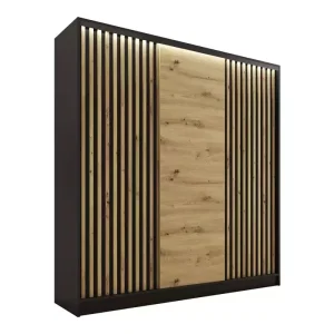 Szafa przesuwna z lamelami 180 cm LOFT artisan 527325 Szafa przesuwna z lamelami 180 cm LOFT artisan 527325