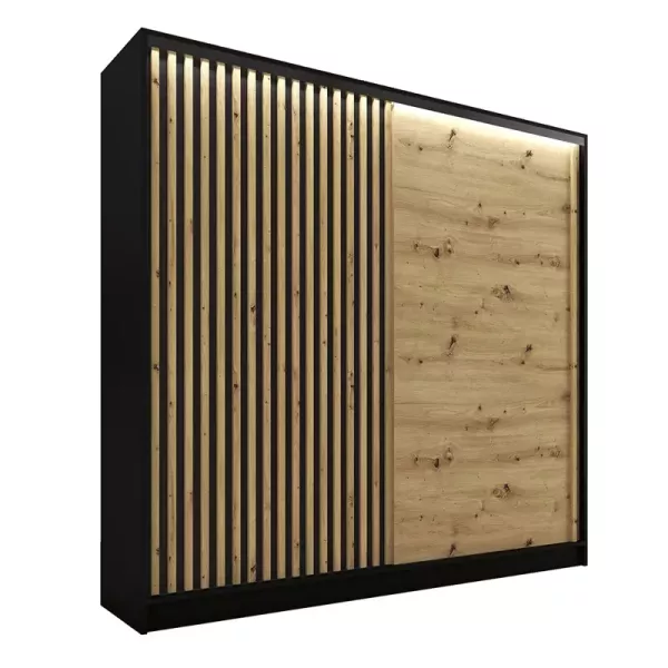 Szafa przesuwna z lamelami 200 cm LAMEL 3D Artisan 248968