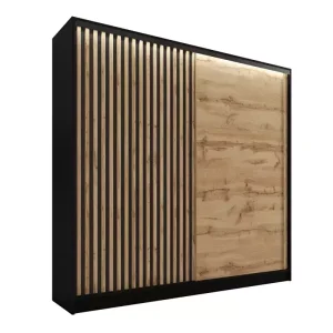 Szafa przesuwna z lamelami 200 cm LAMEL 3D Wotan 248998 Szafa przesuwna z lamelami 200 cm LAMEL 3D Wotan 248998