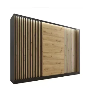 Szafa przesuwna z lamelami 280 cm LOFT artisan 527184 Szafa przesuwna z lamelami 280 cm LOFT artisan 527184