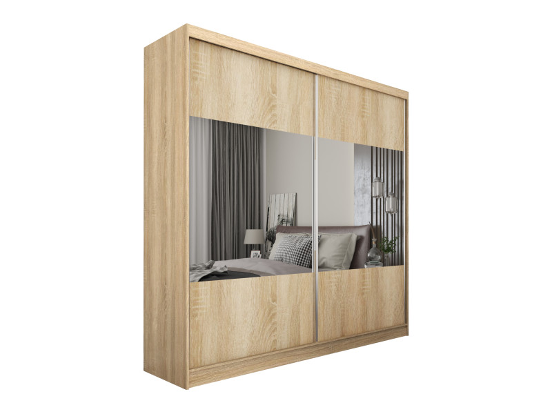 Szafa przesuwna z LED CELI - 200x216 140739