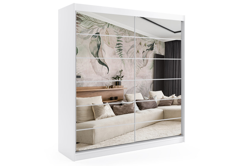 Szafa przesuwna z LED FLORA - 200x216 140634