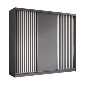 Szafa przesuwna z LED LABELO – 240×216 217642 Szafa przesuwna z LED LABELO – 240×216 217642