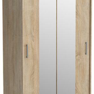 Szafa przesuwna z lustrem 100 cm NASTE dąb sonoma 699003