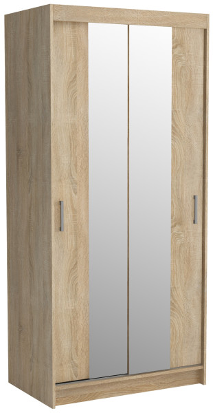 Szafa przesuwna z lustrem 110 cm NASTE dąb sonoma 699006