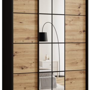 Szafa przesuwna z lustrem 150 cm EDGE loftowa 671370