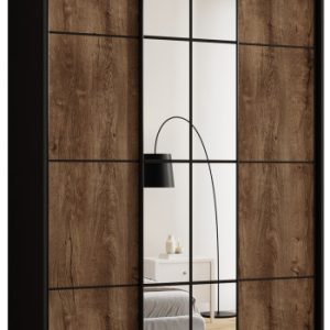 Szafa przesuwna z lustrem 150 cm EDGE MAX loftowa 671464