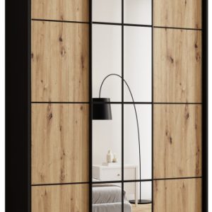 Szafa przesuwna z lustrem 150 cm EDGE MAX loftowa 671324