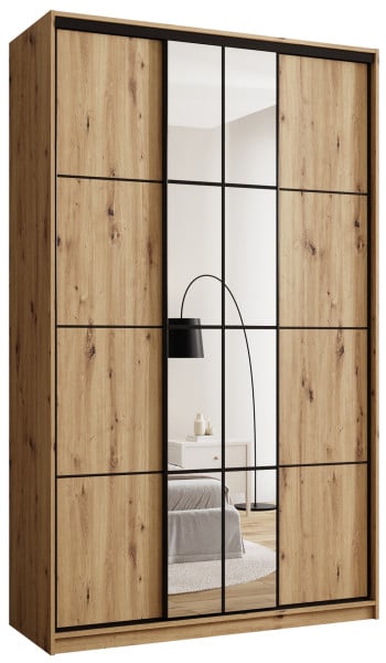 Szafa przesuwna z lustrem 150 cm EDGE MAX 671420