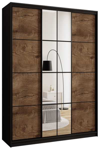 Szafa przesuwna z lustrem 150 cm EDGE 671332