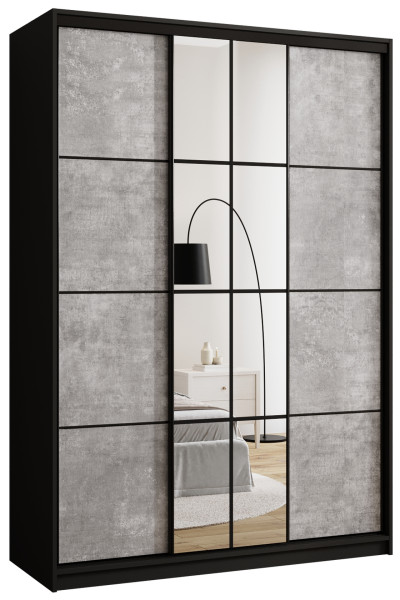 Szafa przesuwna z lustrem 150 cm EDGE 671432