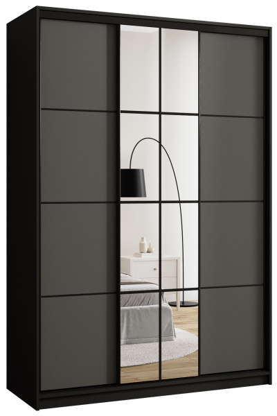 Szafa przesuwna z lustrem 150 cm EDGE 671325
