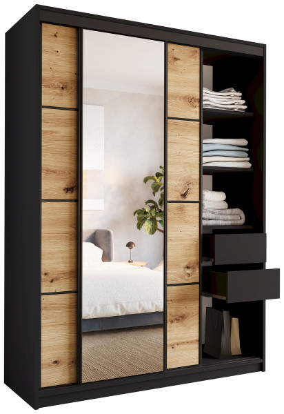 Szafa przesuwna z lustrem 150 cm LOFT artisan 527157
