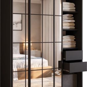 Szafa przesuwna z lustrem 150 cm OPTICA 671756 Szafa przesuwna z lustrem 150 cm OPTICA 671756