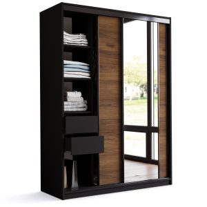 Szafa przesuwna z lustrem 150 LOFT orzech 972354