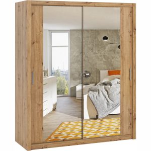 Szafa przesuwna z lustrem 180 BOSCO BO09 dąb artisan 296474