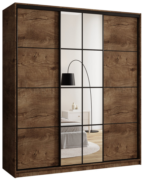 Szafa przesuwna z lustrem 180 cm EDGE lefkas 671488