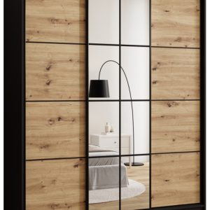 Szafa przesuwna z lustrem 180 cm EDGE loftowa 671429 Szafa przesuwna z lustrem 180 cm EDGE loftowa 671429