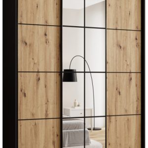 Szafa przesuwna z lustrem 180 cm EDGE MAX loftowa 671388 Szafa przesuwna z lustrem 180 cm EDGE MAX loftowa 671388