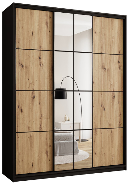 Szafa przesuwna z lustrem 180 cm EDGE MAX loftowa 671388