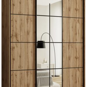 Szafa przesuwna z lustrem 180 cm EDGE MAX loftowa 671316 Szafa przesuwna z lustrem 180 cm EDGE MAX loftowa 671316