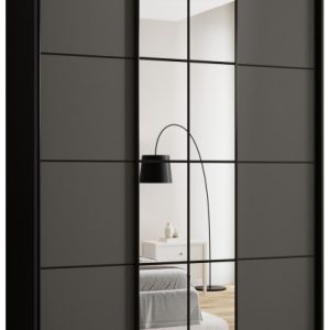 Szafa przesuwna z lustrem 180 cm EDGE MAX z drążkami 671418 Szafa przesuwna z lustrem 180 cm EDGE MAX z drążkami 671418