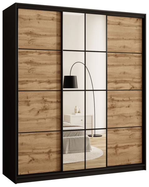 Szafa przesuwna z lustrem 180 cm EDGE wotan 671493