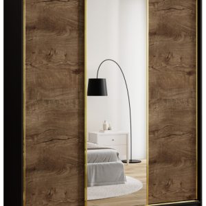 Szafa przesuwna z lustrem 180 cm GOLD NEW szafa przesuwna do sypialni 671415