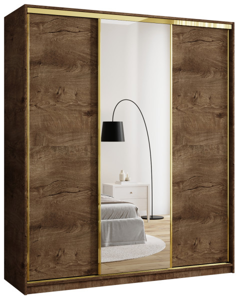 Szafa przesuwna z lustrem 180 cm GOLD NEW szafa przesuwna do sypialni 671480