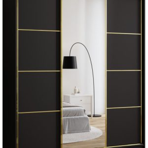 Szafa przesuwna z lustrem 180 cm GOLD NEW szafa przesuwna do sypialni 671396