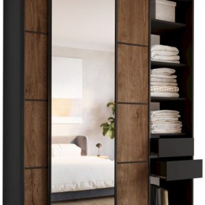 Szafa przesuwna z lustrem 180 cm LOFT MAX 530862 Szafa przesuwna z lustrem 180 cm LOFT MAX 530862