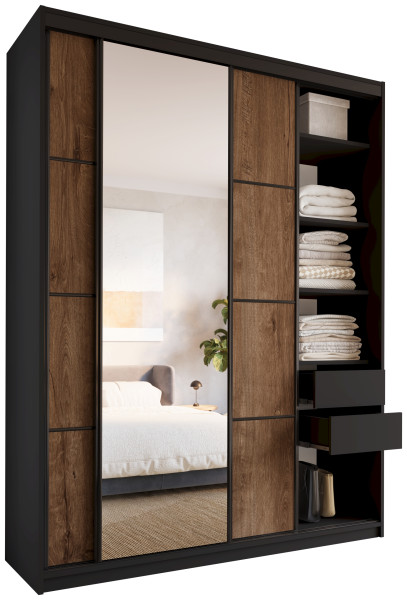 Szafa przesuwna z lustrem 180 cm LOFT MAX 530862