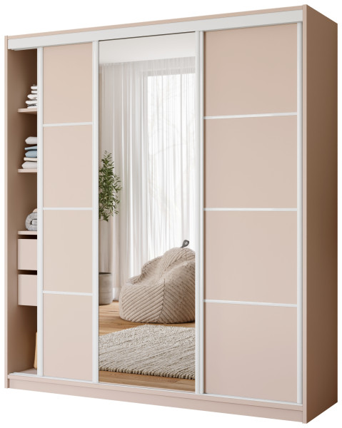 Szafa przesuwna z lustrem 180 cm VITA 960163