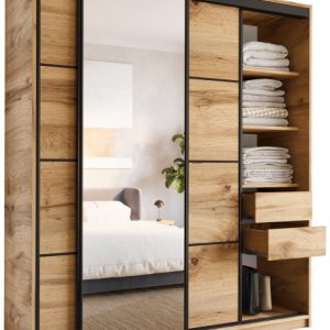 Szafa przesuwna z lustrem 180 cm wotan LOFT 527286