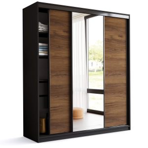 Szafa przesuwna z lustrem 180 LOFT orzech 972362 Szafa przesuwna z lustrem 180 LOFT orzech 972362