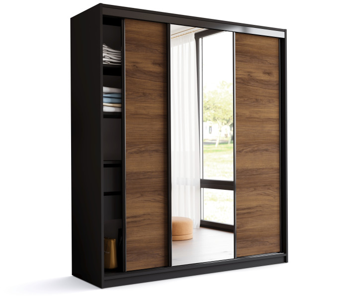 Szafa przesuwna z lustrem 180 LOFT orzech 972362