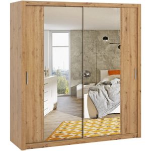 Szafa przesuwna z lustrem 200 BOSCO BO10 dąb artisan 296471 Szafa przesuwna z lustrem 200 BOSCO BO10 dąb artisan 296471