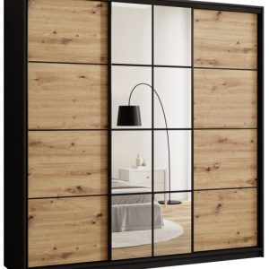 Szafa przesuwna z lustrem 200 cm EDGE loftowa 671439