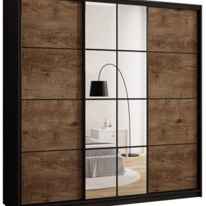 Szafa przesuwna z lustrem 200 cm EDGE loftowa 671430