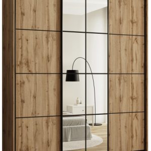 Szafa przesuwna z lustrem 200 cm EDGE MAX wotan 671326