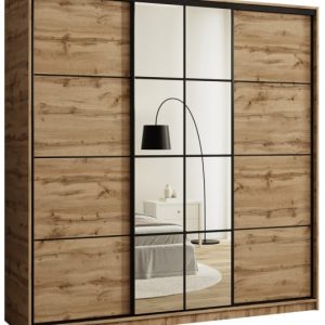 Szafa przesuwna z lustrem 200 cm EDGE wotan 671342 Szafa przesuwna z lustrem 200 cm EDGE wotan 671342