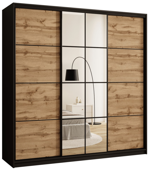 Szafa przesuwna z lustrem 200 cm EDGE wotan 671330