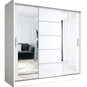 Szafa przesuwna z lustrem 200 cm – Manix 524447 Szafa przesuwna z lustrem 200 cm – Manix 524447