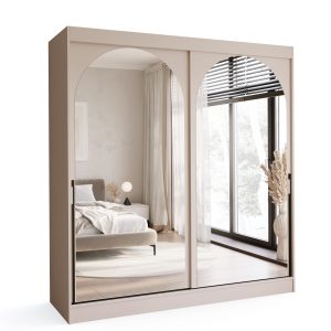Szafa przesuwna z lustrem 200 cm MORIN dwudrzwiowa 868166 Szafa przesuwna z lustrem 200 cm MORIN dwudrzwiowa 868166